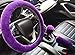 acdiac 3pcs Set Winter Warm Furry Steering Wheel Cover&Handbrake Cover&Gear Shift Cover Set Faux Wool Uinversal Plush Non-Slip Car Interior Accessories-14.96