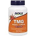 NOW Supplements, TMG Betaine (Trimethylglycine) 1,000 mg, Liver Support, 100 Tablets