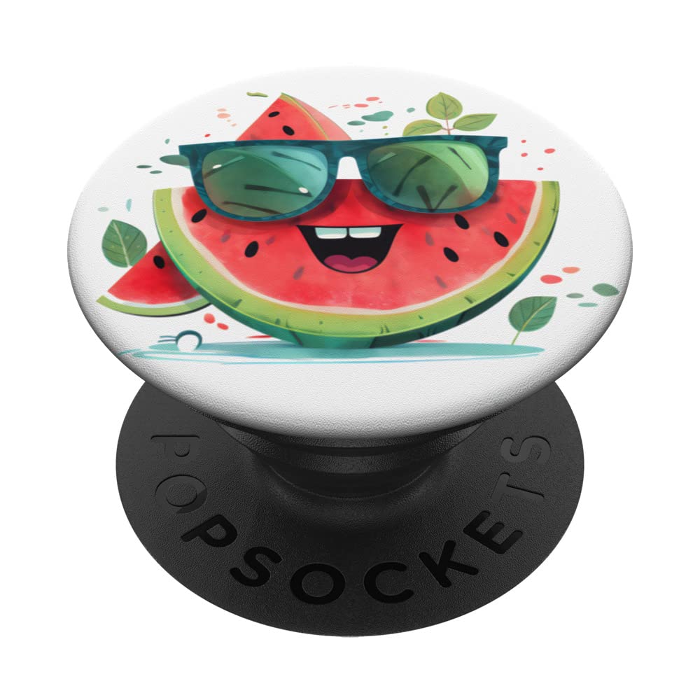 Watermelon Summers Cute Fruit Sunglasses Vacations Tropical PopSockets Swappable PopGrip