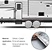 Tire Covers for RV Wheel ELUTO Set of 4 Motorhome Wheel Covers Waterproof Oxford Cotton Tire Protectors Tire Covers Fits 24'' to 27'' Tire Diameters