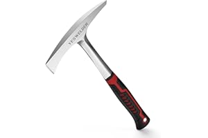 YESWELDER Welding/Chipping Hammer, 28oz Slag Removal Tool with carbon, Steel Construction & Shock Reduction Grip, Welder Hamm