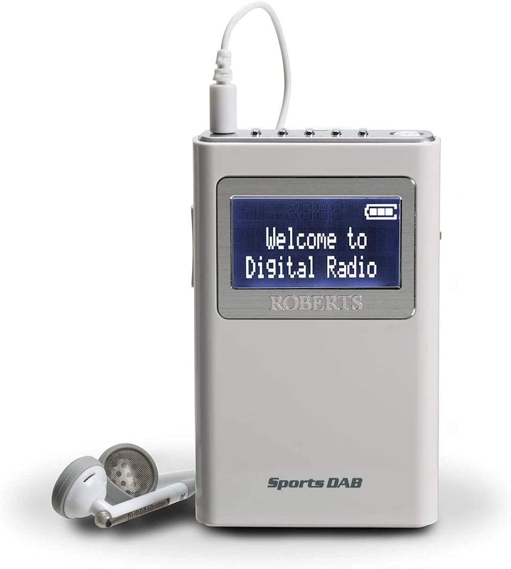 Roberts Sports DAB 5 DAB/FM Portable Pocket Radio with Headphones