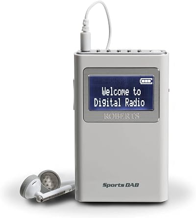 Roberts Sports DAB 5 DAB/FM Portable Pocket Radio with Headphones