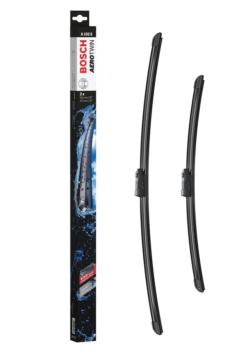 Photo 1 of Bosch Wiper Blade Aerotwin A102S, Length: 650mm/475mm – Set of Front Wiper Blades - Only for Left-Hand Drive (EU)