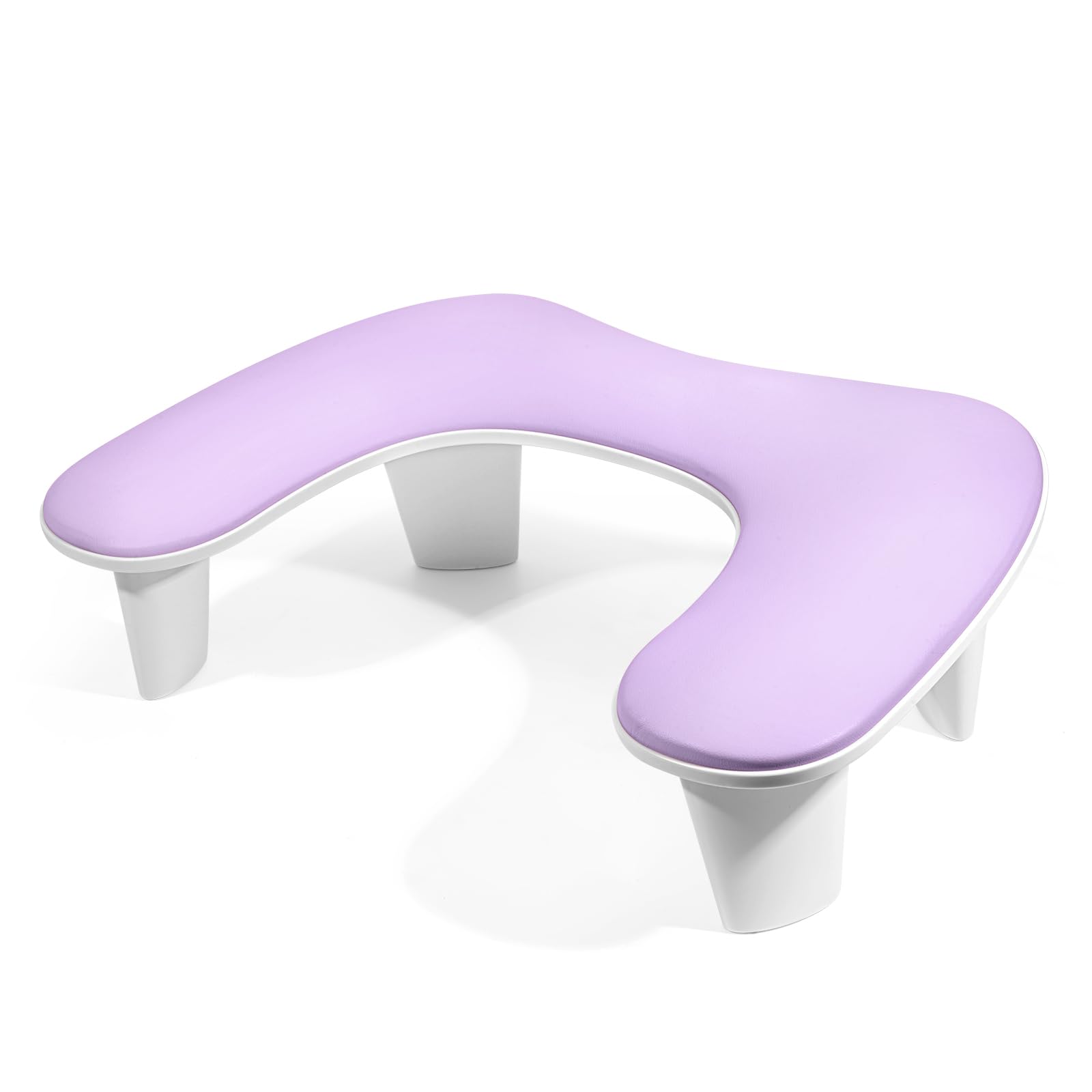 Manicure Arm Rest for Nail Art: Purple Arm Rest for Nails for Use in Nail Salons - Leather Hand Rest Placed on the Table Suitable for both Nail Art Beginners and Professional Nail Artists