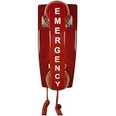 LeCall Emergency Phone/Emergency Wall Phone/Hotline Dialer Telephone, Auto Dial 911 and Programmable, No Dial keypad, TEP301