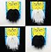 4Pack Black & White Fake Mustache Beard Novelty and Toy For Halloween Costume Party Decoration Fancy Dress Party Accessory