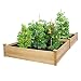 Greenes Fence RCEC6T21B Best Value Cedar Raised Garden Bed Planter, 48" W x 96" L x 10.5" H