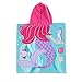 PERYOUN Child 100% Cotton Hooded Towel 24 x 48 inches (Mermaid)