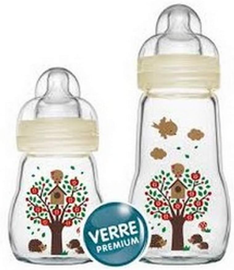 Viamatica Com Biberons Et Accessoires Le Repas De Bebe Mam Biberon Verre Rose 0 Mois Tetine Debit 2 260ml