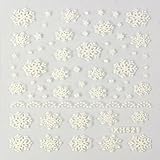 Nail Art Stickers, Sandistore Christmas 3D Nail Art Stickers Decals Decoration Snowflake Design (#1)