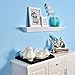 WELLAND 36-Inch White Corona Crown Molding Floating Wall Display Shelf