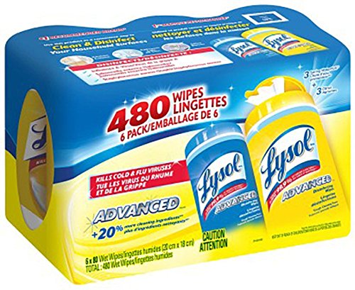 Lysol Disinfective Wipes (480 Ct - Lemon & Spring Waterfall)