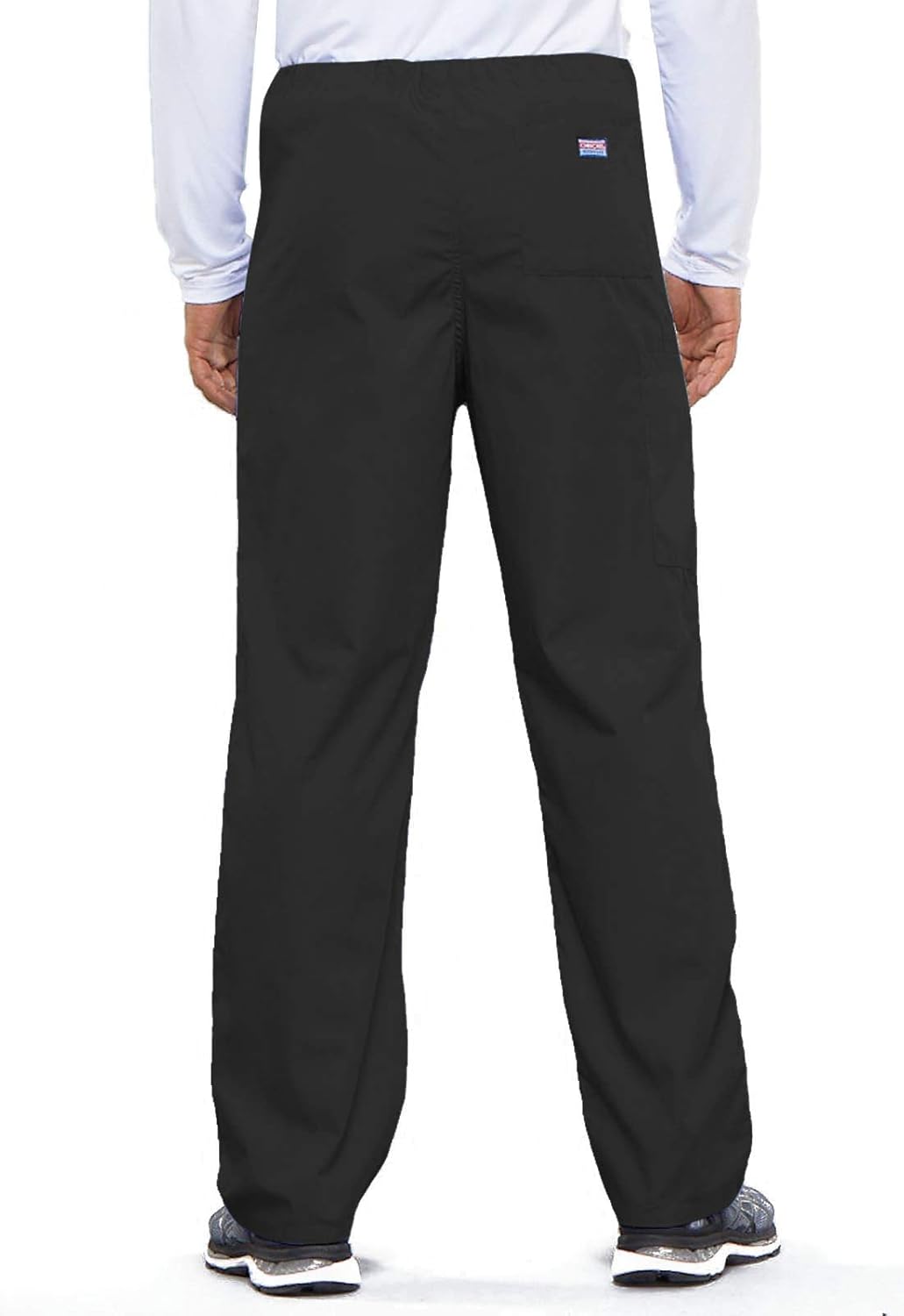 Cherokee Originals Unisex Drawstring Cargo Scrubs Pant, Black, Medium: Clothing