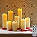 Flameless LED Candles by LampLust | Battery Operated, Ivory Wax Drip, Heights of 4