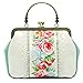 Women Vintage Tote Bag Unique Evening Crossbody Bag Floral Wedding Shoulder Bag Big Capacity Kiss Lock By Miss Cat