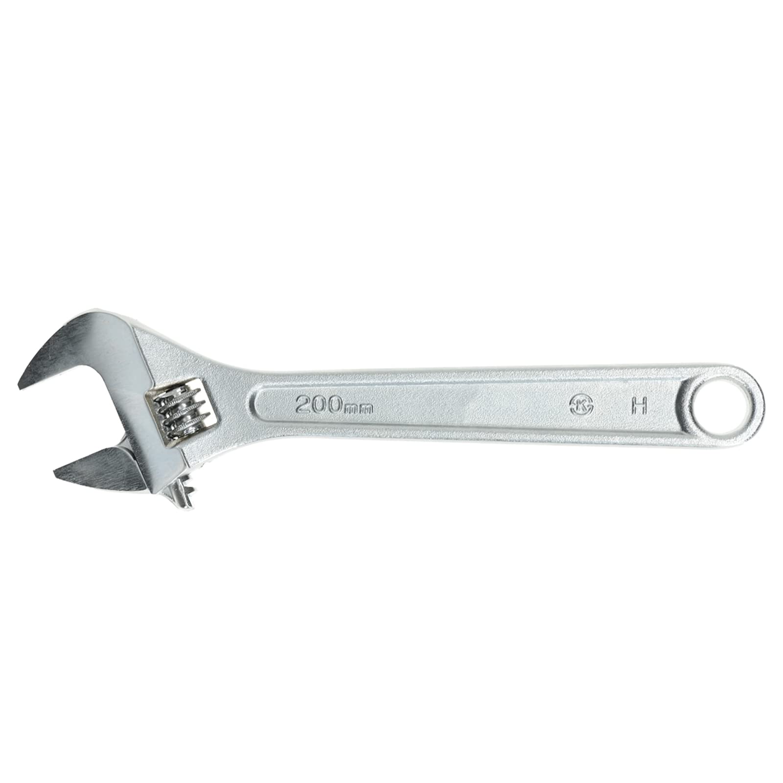 DRAAK Adjustable Wrench 8 Inch 200mm with Wide Caliber Opening Plumbing Spanner Heavy Duty Professional Quality Hand Tool