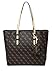 GUESS Gia Quattro G Medium Tote Black