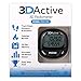 3DActive 3D Pedometer PDA-100| Best Pedometer for Walking with 30-Days Memory. Accurate Step Counter, Calorie Counter, Distance Miles/Km & Daily Target Monitor. Fitness Tracker for Men & Women (Black)