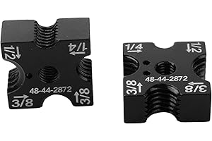 YETTAT 48-44-2872 Brushless Threaded Rod Cutter for Milwau-kee 2872-20, 2872-21 M-18, With 4-Sided Rotatable Cutter & Size Markings，1/4 Inch - 3/8 Inch -1/2 Inch Mutli-Size Replacement Cutting Die Set