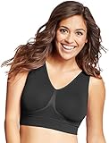 Just My Size Pure Comfort Seamless Wirefree Bra with Moisture Control_Black_XX-L
