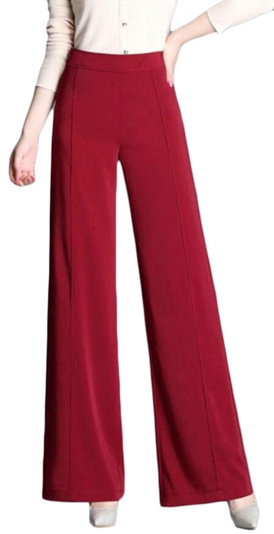 red flare dress pants