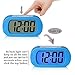 ZHPUAT Colorful Light Digital Alarm Clock with Snooze, Simple Setting, Progressive Alarm, Battery Operated, Shockproof, The Ideal Gift Clock for Kids & Convenient for Travel (Blue)