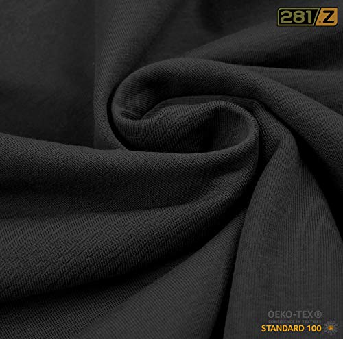 281Z Military Stretch Cotton Underwear T-Shirt for Tactical Hiking and Outdoor (Black, Large) - Thumbnail 4