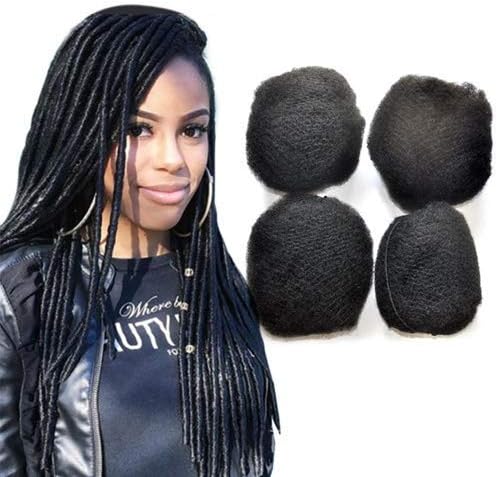 Yonna Hair 4pcs/lot Tight Afro Kinky Bulk Hair 100% Human Hair For DreadLocks,Twist Braids #2,8" inch
