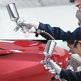 Spray Gun Kit Gravity Feed 3 Sprayers HVLP