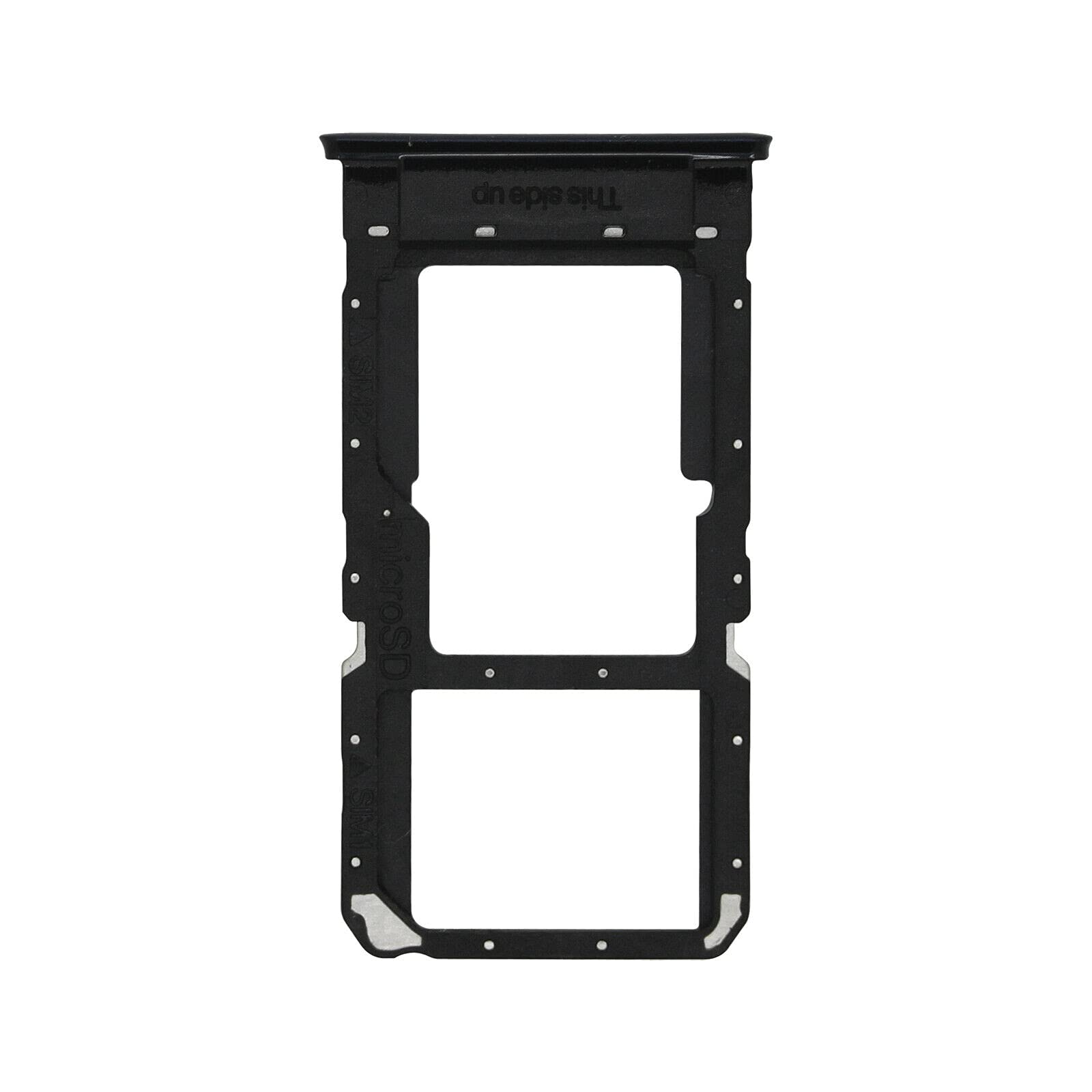 2X Dual Sim Card Tray Slot Holder Replacement Compatible with OnePlus Nord N10 5G 6.49" Black
