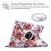 Fintie iPad Mini 1/2/3 Case - Multiple Angles Stand Case with Smart Cover Auto Sleep/Wake Feature for Apple iPad Mini 1 / iPad Mini 2 / iPad Mini 3, Floral Purple