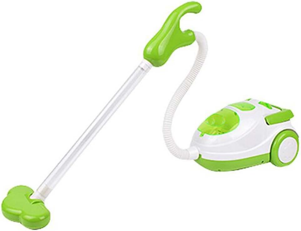 DRAGON SONIC Cute Child Simulation Vacuum Cleaner Mini Simulation Home Appliances-Green