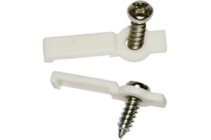 SpiritLED 100 Lots LED Strip Light Mounting Brackets,One Side Fixing Clips,Screws Included (for Non-Waterproof Strip Width 10mm)