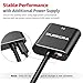 VicTsing HDMI to VGA Adapter with Audio Cable, 1080P HDMI Female to VGA Male Adapter Converter with 3.5mm Audio Cable and Micro USB Charging Cord for DVD Player, Tablet PC, Digital/SLR Camera - Black
