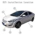 ZATOOTO Pinstripe Tape for Cars - DIY Vinyl Grey Pin Striping Decals, 385×0.47 inches Auto Waterproof Pin Stripe Tape Emblems Trim, Universal for Automotive Musical Instrument Home Door etc