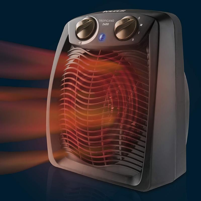 Tropicano 2400 Calefactor Eléctrico 2400W, Termostato, Ventilador
