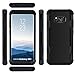 Sagmoc Sagmoc Galaxy S8 Plus Case, Three Layer [PC+TPU+PC] Rugged Drop Resistance Shock Absorption All-Round Protective Case for Samsung Galaxy S8+ (2017) – Black