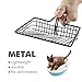 BasicForm Fast Sifting Cat Litter Scoop - Stainless Steel Metal Scooper - Wire Design with Black Resin Coating for Efficiently Cleaning