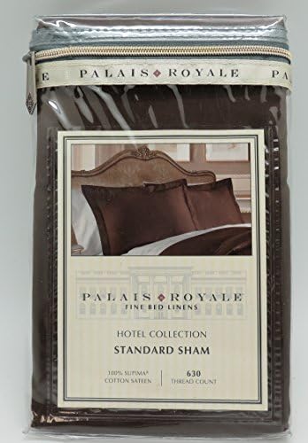 Palais Royale 630 Thread Count Standard Pillow Sham Chocolate Color