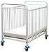 LA Baby The Condo Metal Evacuation Window Crib, White
