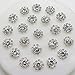 AngHui ShiPin 50pcs 12mm Round Rhinestone Buckle Buttons Slider for Sew On Silver Plated Alloy Rhinestone Button Flatback Crystal Button for Baby Hair Accessories Christmas Buttons