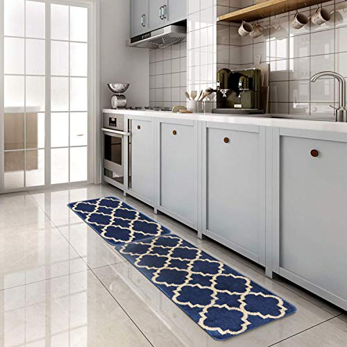 HEBE Kitchen Rug Set of 2 Pieces Non Slip Machine Washable Kitchen Rugs