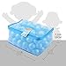 Lightaling 100pcs Blue Ocean Balls & Pit Balls Soft Plastic Phthalate & BPA Free Crush Proof - Reusable and Durable Storage Mesh Bag with Zipper