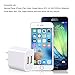 Frerush 3 Pack 2A 5V Universal Color Dual USB Port AC/DC Wall Travel Home Charger Power Adapter Plug for HTC, LG, Galaxy S Series, Note Series，Android Phone, iPhone 7 6s 6 Plus, iPad Air, Mini