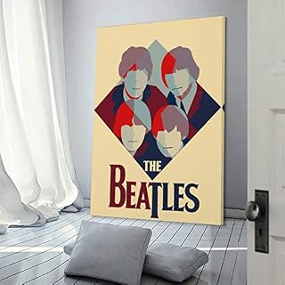 XYDQ Poster décoratif rétro du groupe des Beatles pour salon, chambre à coucher 50 x 75 cm - Les Beatles, Paul McCartney, John Lennon, RIngo Starr, George Harrison XYDQ Poster décoratif rétro du groupe des Beatles pour salon, chambre à coucher 50 x 75 cm – Image 3