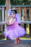 Baby Tutu Set with Fairy Wings and Headband in Purple