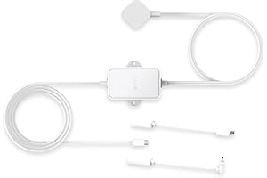 Wyze 20FT Outdoor Power Adapter for WYZE Pan v4/v3, Cam v4/OG/v3 Pro/Duo Cam Pan - No Drill Installation, IP67 Waterproof Cable (L-Shaped Micro-USB Adapter Included)