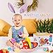 Vatos Baby Easter Egg Toy, Toddler Easter Basket for 1 2 3 4 5 Year Old Boys & Girls | Musical Easter Eggs with Colorful Changing Lights| Musical Easter Eggs for Babies