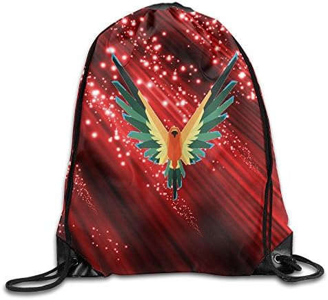 Logan Paul's Parrot Logo Bag,Sport Gym Sack Drawstring Backpack Bag